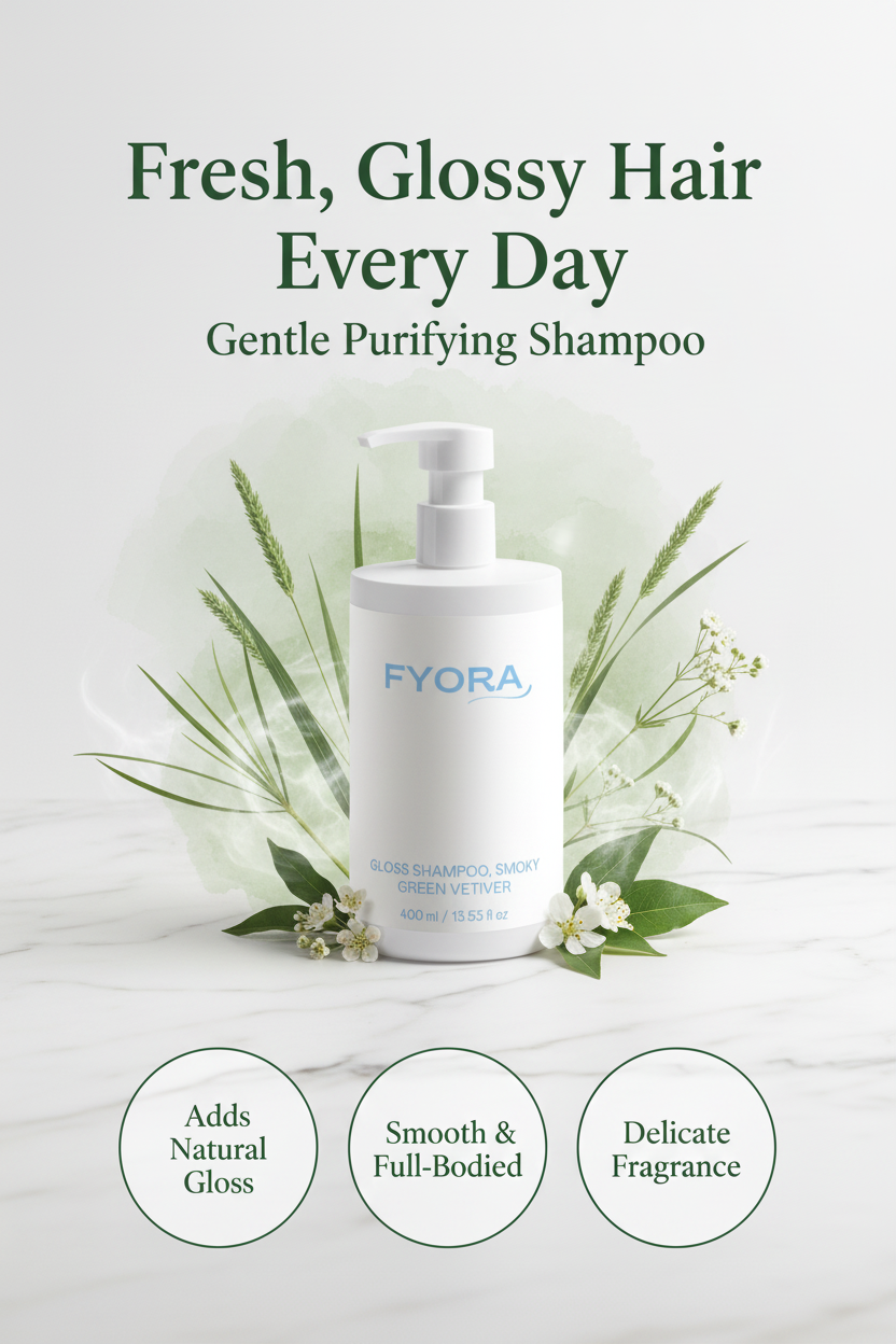 Gloss Shampoo, Smoky Green Vetiver