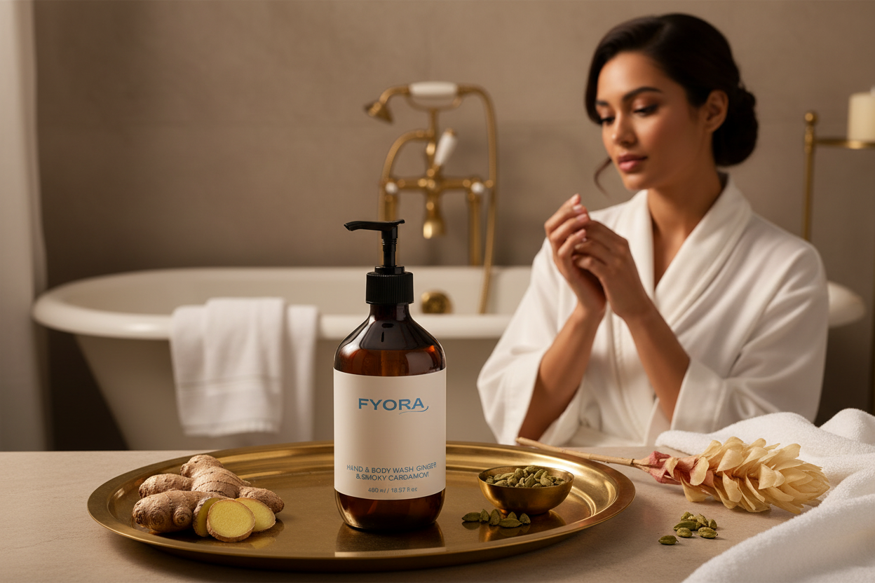 Hand & Body Wash, Ginger & Smoky Cardamom
